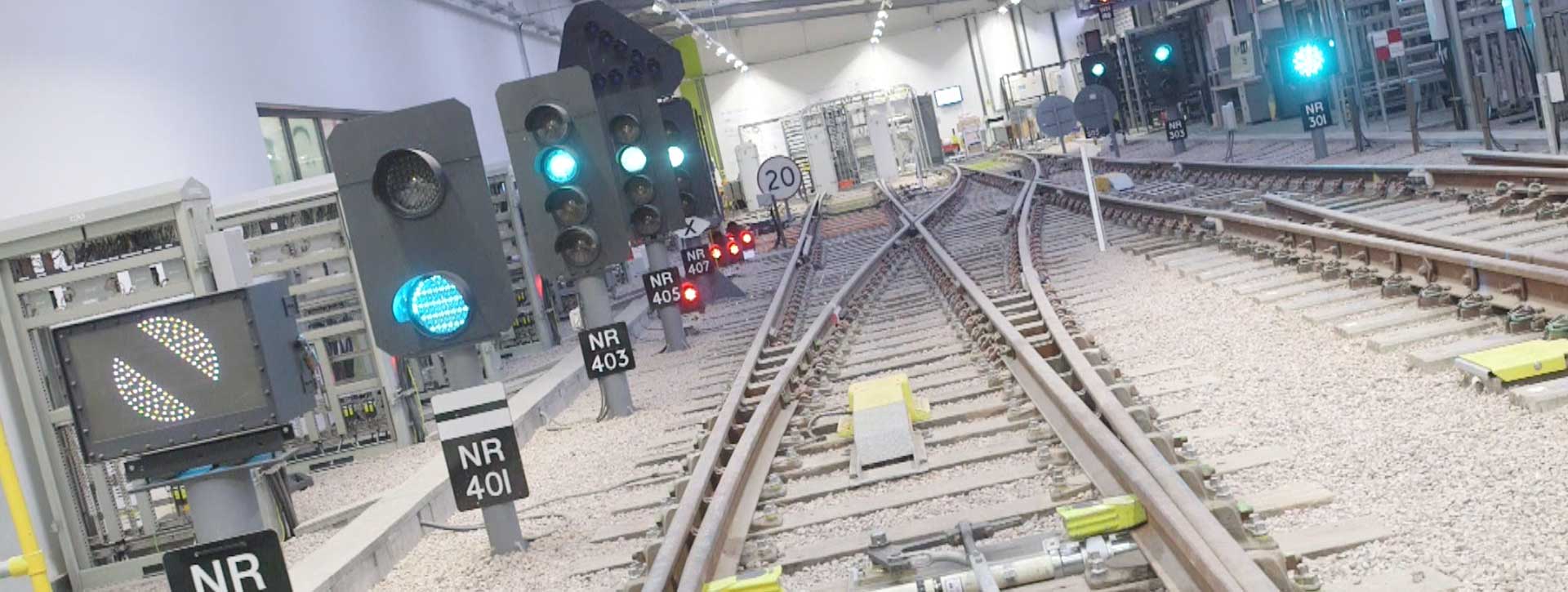 360 degree photograpphy of indoor rail track